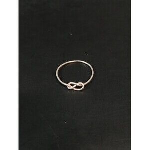 Sterling Silver Infinity Knot Wire Ring Sz ~5